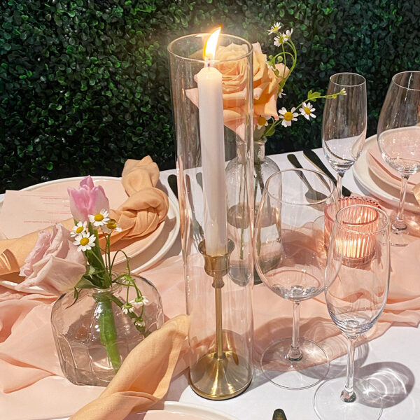 Chimney Candle Covers are perfect for centerpieces, floral displays, and creating a warm ambiance!